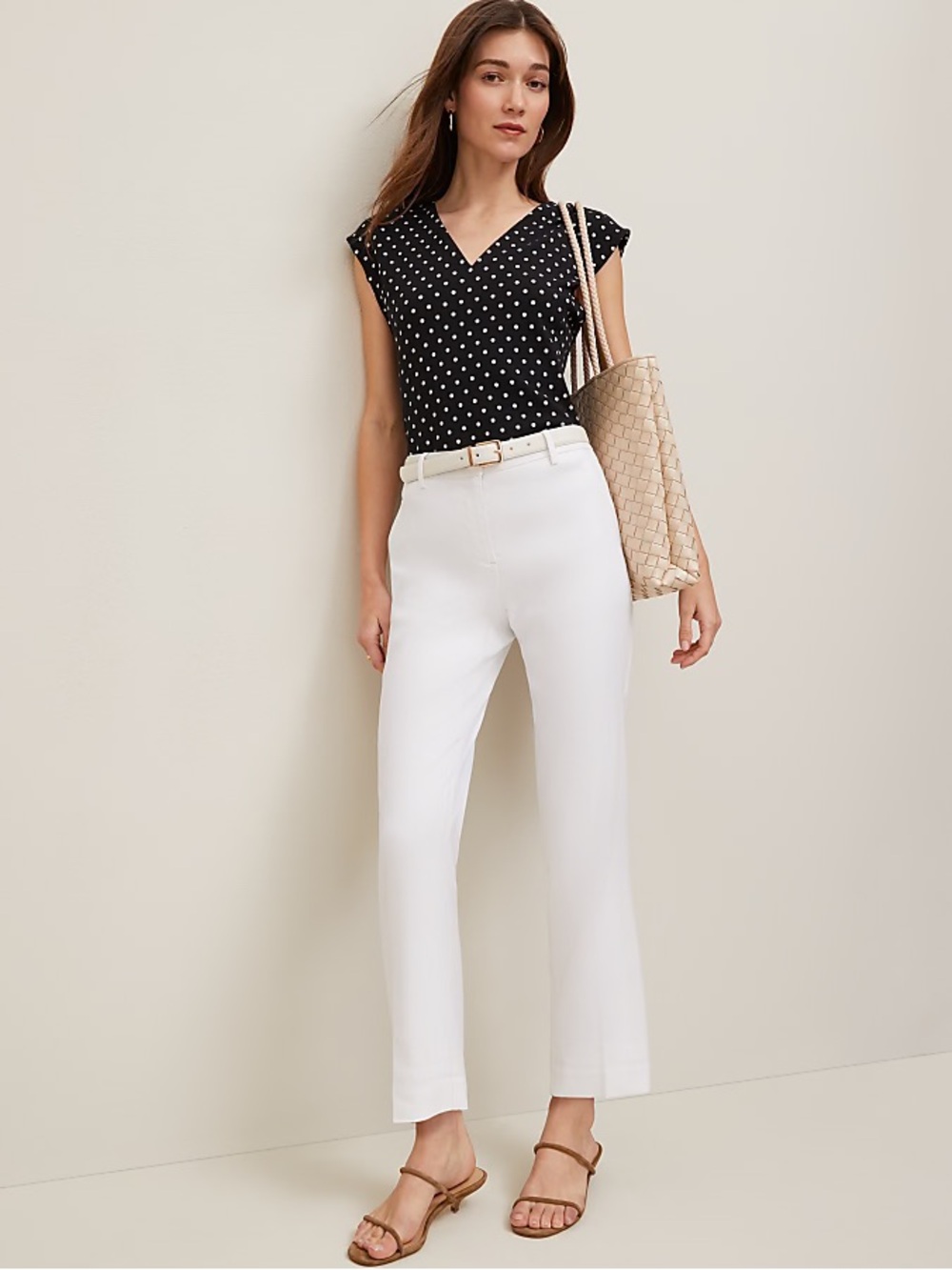 Ann Taylor The Eva Ankle Pant in Linen Blend 857501